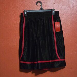 Men's Reversible Basketball Shorts – Black/Red | Size M (New with Tags)